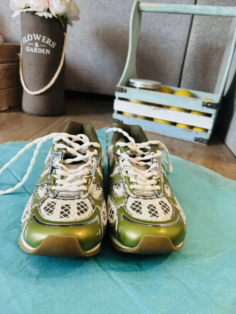 Steve Madden Pager Green Multi Size 7
